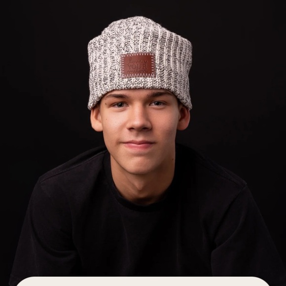 LOVE YOUR MELON Beanie Hat Cotton Navy Speckled OSFM Men’s Women’s - Picture 2 of 12